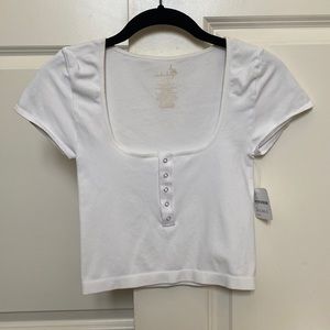 White crop top by free people